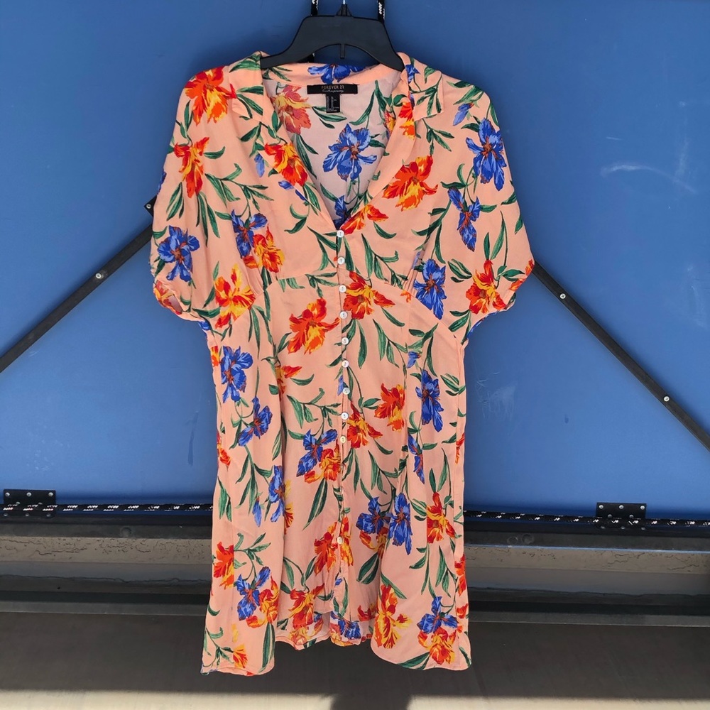 Hawaiian Print Dress